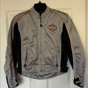 Harley-Davidson Men's/Boy’s Silver and Black Riding Jacket